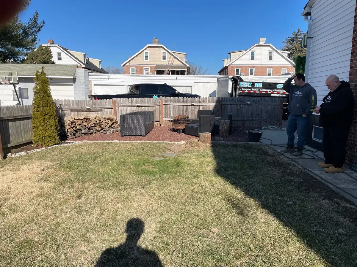 Pond after professional cleanout with clear water and healthy fish