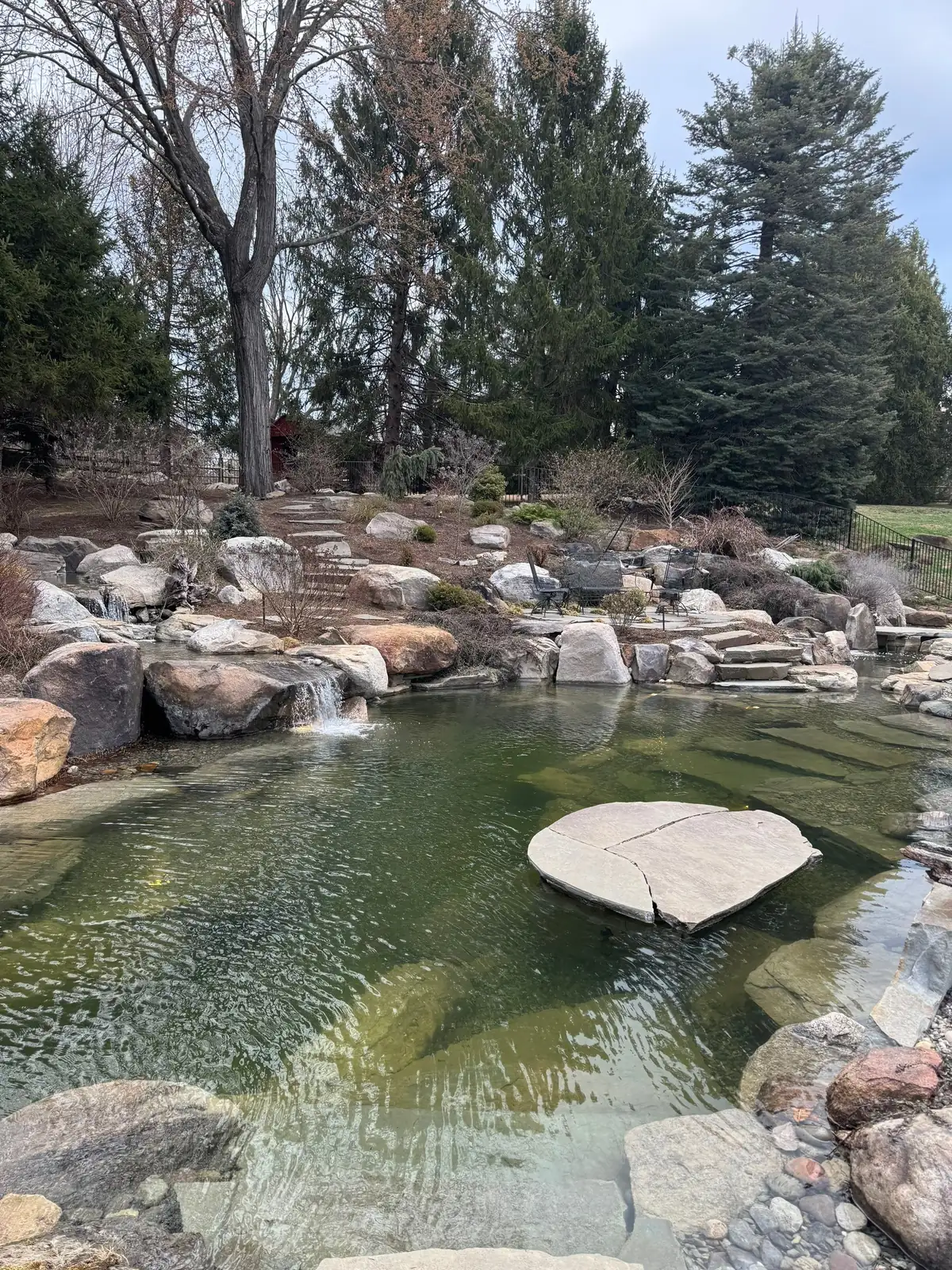 Excavation phase of ecosystem pond build in Hockessin, Delaware
